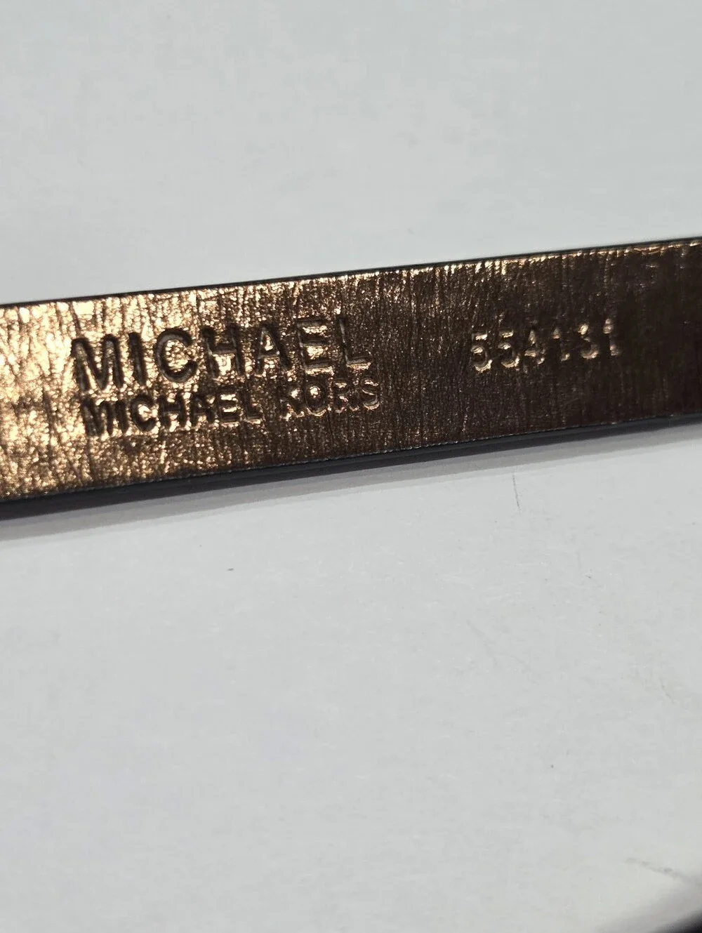 NWOT Michael Kors Logo Chain Belt Bag Black /gray Monogram With Silver Chain
